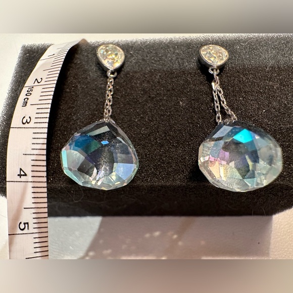 Swarovski earrings and pearl earrings - Picture 3 of 5